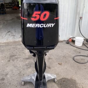 Classy 2001 Mercury 50 HP 3-Cylinder Carbureted 2-Stroke 20" (L) Outboard Motor